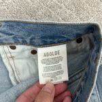AGOLDE Parker Vintage Cut Off Short light wash distressed frayed hem button fly Photo 9