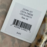 Love Shack Fancy NWT  Lena Floral Metallic Mini Dress in Cinnamon Photo 9