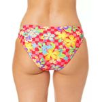 Salt & Cove Juniors Bikini Bottom Hipster Check Floral Pink Yellow Red S Photo 1