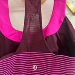 Lululemon Athletica Scoop Neck Tank Hyper Stripe Raspberry Glo Light 8 Photo 5