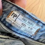 Free People Uptown Rock Denim High Waist Raw Hem Shorts in Camp Waist 28 Photo 6