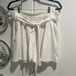 Boohoo SCUBA PAPERBAG WAIST BELTED SHORTS Photo 1