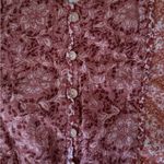 American Eagle Outfitters Pink and Orange Patterned Crop Top Photo 1