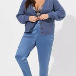 Torrid NWT  Cardigan Blue Button Front Sweater 3X Photo 3