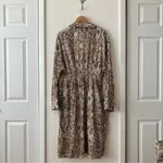 Free People Wild Nights Snake Print Kimono Duster Brown Size S Photo 2