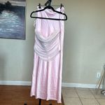House Of CB HOUSE OF‎ CB SET Georgie Top & 'Giuliana' Ballerina Pink Satin Maxi Skirt NWOT Photo 2