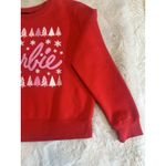 Barbie Christmas Sweatshirt – Red pullover with pink Barbie Logo Size L Size L Photo 2
