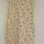 Vintage Liz Claiborne butter yellow and blue wild flower dress Photo 0