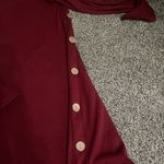 Red Loose Tunic Sweater Pullover long sleeve dress M Size M Photo 5