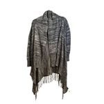 One World   Size XL  Live and Let Live Women's Cardigan Sweater Gray/Black Photo 6