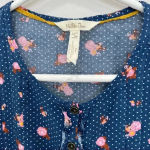 Matilda Jane  Womens Blue Dream A Little Dream Floral Polka Dot Blouse Top S Photo 2