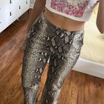 Pretty Little Thing Leather Pants Snakeskin Photo 1