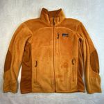 Patagonia Fleece Jacket Womens S Regulator R2 Full Zip Mango Orange Fuzzy - flaw Photo 0