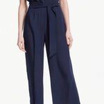 NWT Boden Romilly Jumpsuit 8 Petite Navy Blue Short Sleeve Size 8P Photo 0