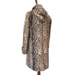 J.Crew Trench Coat Small Rain Coat Jacket Retro Leopard Classic Removable Hood Photo 7