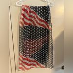Vintage Stars and Stripes Long Scarf Made In Korea Photo 2