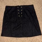 Forever 21 Black Faux Suede Mini Skirt  Photo 0