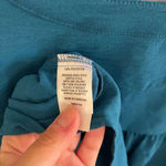 kim rogers Women’s teal peacock Henley tunic top Large Photo 4