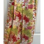 Talbots Sleeveless Dress Sz 8 Novelty Print Italy Italian Villa Floral Dancers Photo 4