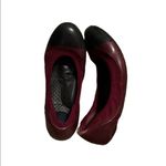 Ja Vie Burgundy & Black Jelly Flat Shoes Size 40 Photo 1