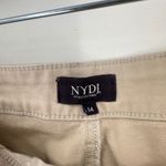 NYDJ  Briella Straight Leg Lift Tuck‎ Technology Jeans Shorts 11" Beige Size 14 Photo 4