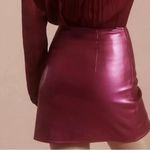 Avec Les Filles Nwot metallic pink faux leather wrap skirt at anthropologie-s Photo 1
