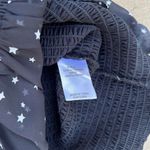 superdown Black Revolve x Jill Square Neck Smocked Star Black Mini Dress Photo 5