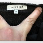 Crescent  Brooklyn Poplin Off Shoulder Top in Black Dark Boho Size M‎ Photo 2