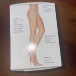 L'eggs Silken Mist Silky Sheer Leg Control Top Q Jet black Toe Tights, 2 Pair Photo 6