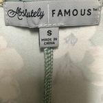 Absolutely Famous  short sleeve basil floral crochet blouse Photo 3