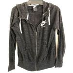 Nike Zip Up Gray Hoodie Lightweight M Photo 0
