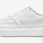 Nike Women's Court Vision Alta AF1 in White Leather Size 9.5 Photo 0