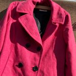 Merona Vintage  Pea Coat Wool Blend Pea Coat Jacket Hot Pink 2XL Photo 1