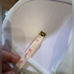 E.Menie White ruched spaghetti strap one piece build in bra swimsuit medium Photo 3