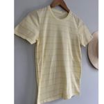 Everlane | Striped Organic Cotton Crew T-Shirt | Yellow & White | Sz M | NWT Photo 2