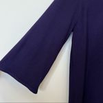 Style & Co  purple cowl neck rib knit long sleeve shift sweater dress large NEW Photo 4