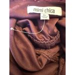 Mimi Chica burgundy Puff Sleeve Dress XL boho whimsi Y2K firy mini grunge Photo 3