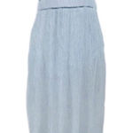 Altar'd State  Light Blue Sleeveless Halter Maxi Dress Crochet Lace Size‎ Medium Photo 0