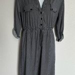 Siren Lily Maternity Striped Dress Black and White Stripe Size Small Photo 0