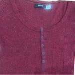 BDG  Burgundy Long Sleeve Dress Photo 2