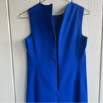 Akris Punto  Cobalt Blue Cutout Shoulder Knit Sheath Dress US 8 Photo 10