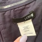 J.Crew Strapless Textured Midi Dress Cotton Women’s 8 Navy Blue Wedding Guest Photo 9