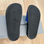 Balenciaga Rubber Slides Blue/Black Photo 4