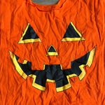 Vibrant Orange Halloween Crop Top with Jack Photo 1