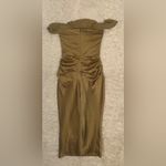 House Of CB NEW  Natalya Olive green Satin Corset Midi Dress Sz XS Photo 8