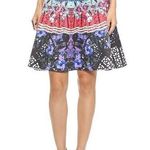 Clover Canyon A-Line Multi-Color Floral Scuba Skirt - size Medium Photo 0