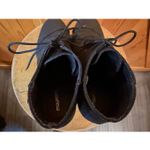 Maurice's  Women's 10 Cheri Black Faux Leather Wedge Ankle Booties Preppy Photo 4