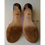 Lilly Pulitzer Roma Heels / Sandals Gold Strappy Bow 9M Photo 3