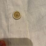 J.Crew  White linen Button-Up Women's Top Photo 3