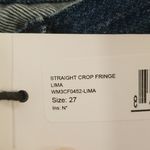3x1 💕💕 Straight Crop Fringe Jean Button Fly High Waisted Cropped ~ Lima 27 NWT Photo 14